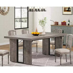 LITTLE TREE 70.9" Rectangular Dining Table Gray