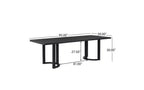 Christopher Knight Home Eleanor Set da pranzo imbottito in legno di gomma 7 pezzi Beige/Nero
