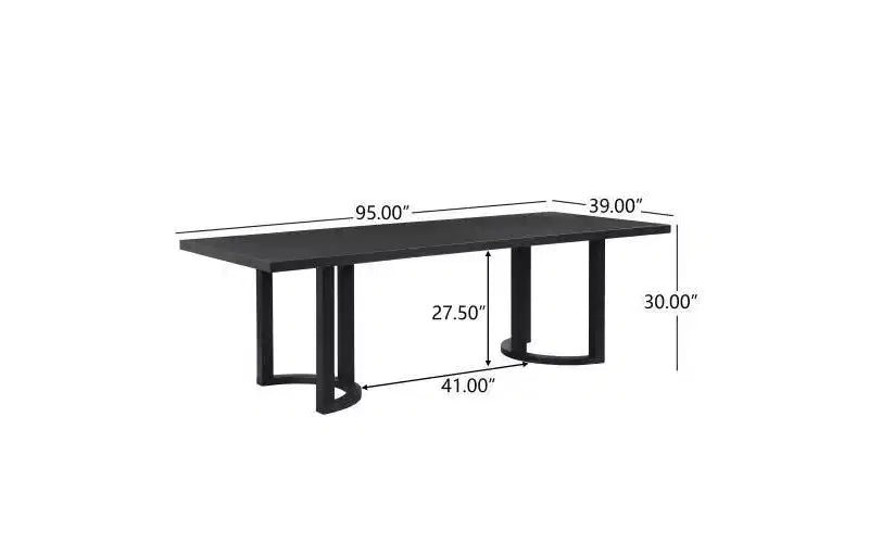 Christopher Knight Home Eleanor Set da pranzo imbottito in legno di gomma 7 pezzi Beige/Nero