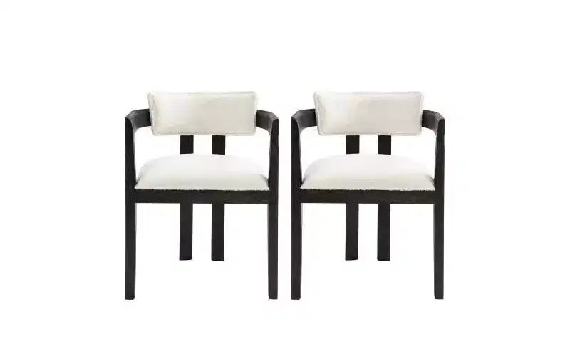 Christopher Knight Home Eleanor Set da pranzo imbottito in legno di gomma 7 pezzi Beige/Nero