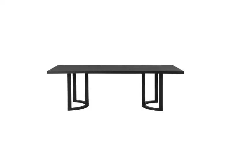 Christopher Knight Home Eleanor Set da pranzo imbottito in legno di gomma 7 pezzi Beige/Nero