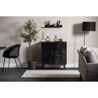 South Shore Oxford Armadio contenitore a 2 ante, quercia nera/nero