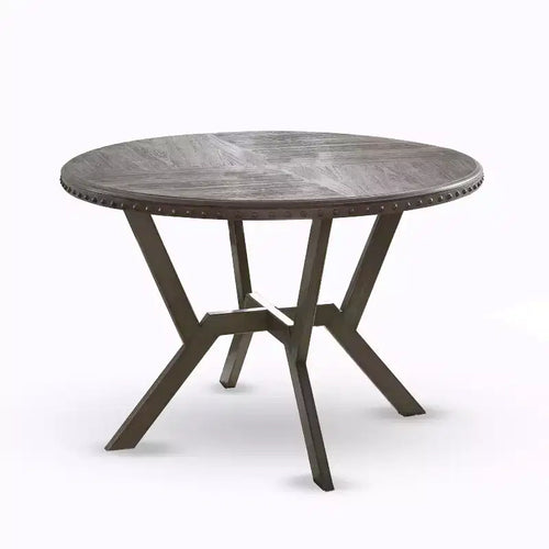 Alamo Round Dining Table Gray - Steve Silver Co.