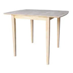 Tavolo da Pranzo Estensibile da 91,4 cm con Gambe a Farfalla e Stile Shaker Non Finito - International Concepts