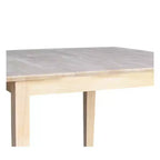 Tavolo da Pranzo Estensibile da 91,4 cm con Gambe a Farfalla e Stile Shaker Non Finito - International Concepts