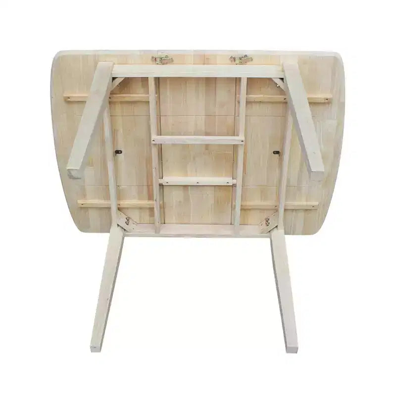 Tavolo da Pranzo Estensibile da 91,4 cm con Gambe a Farfalla e Stile Shaker Non Finito - International Concepts