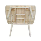 Tavolo da Pranzo Estensibile da 91,4 cm con Gambe a Farfalla e Stile Shaker Non Finito - International Concepts