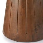 Lifestorey Castilia Moderno Tavolo da pranzo rotondo a piedistallo 45" Noce