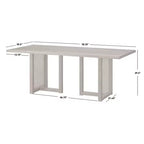 Lifestorey Set da pranzo moderno Felicity da 7 pezzi Quercia coloniale/Beige