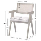 Lifestorey Set da pranzo moderno Felicity da 7 pezzi Quercia coloniale/Beige