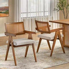 Lifestorey Set da pranzo moderno Felicity da 7 pezzi Quercia coloniale/Beige
