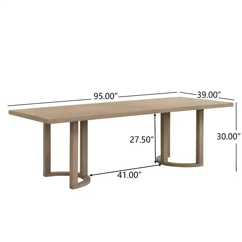 Christopher Knight Home Lillian Set da pranzo moderno di metà secolo da 7 pezzi con sedie imbottite, colore: Frassino chiaro