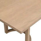 Christopher Knight Home Lillian Set da pranzo moderno di metà secolo da 7 pezzi con sedie imbottite, colore: Frassino chiaro