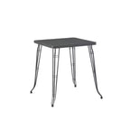 Carson Square Bar Height Table Gray - Boraam: 42.25" Farmhouse Style, Metal Frame, Seats 2