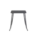 Tavolo Alto Carson Square Grigio - Boraam: 42,25" Stile Rustico, Struttura in Metallo, Posti per 2