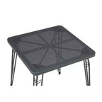 Tavolo Alto Carson Square Grigio - Boraam: 42,25" Stile Rustico, Struttura in Metallo, Posti per 2