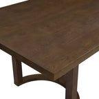 Christopher Knight Home Tyler set da pranzo moderno 7 pezzi in legno di Hevea, imbottito, beige/noce