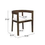 Christopher Knight Home Tyler set da pranzo moderno 7 pezzi in legno di Hevea, imbottito, beige/noce