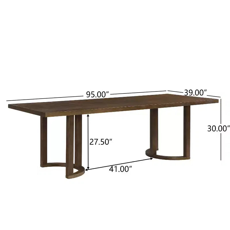 Christopher Knight Home Tyler set da pranzo moderno 7 pezzi in legno di Hevea, imbottito, beige/noce