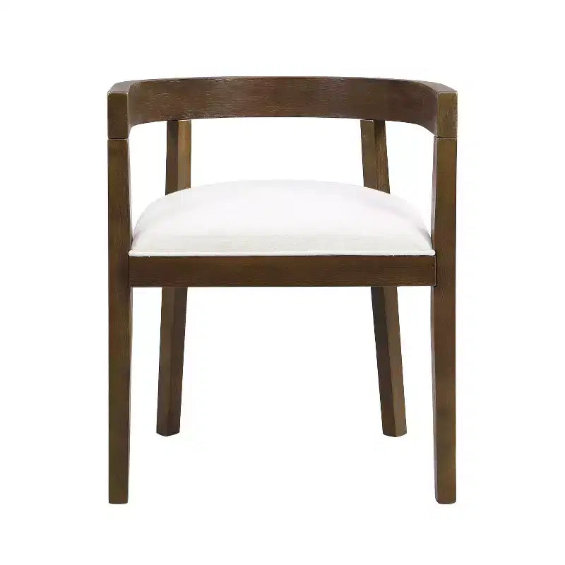 Christopher Knight Home Tyler set da pranzo moderno 7 pezzi in legno di Hevea, imbottito, beige/noce