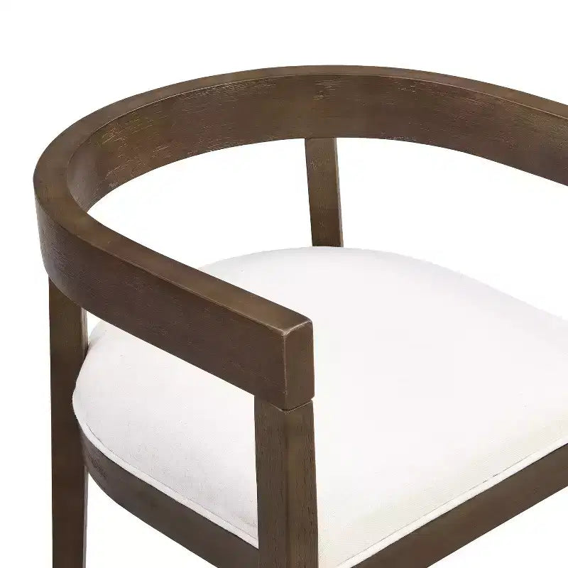 Christopher Knight Home Tyler set da pranzo moderno 7 pezzi in legno di Hevea, imbottito, beige/noce