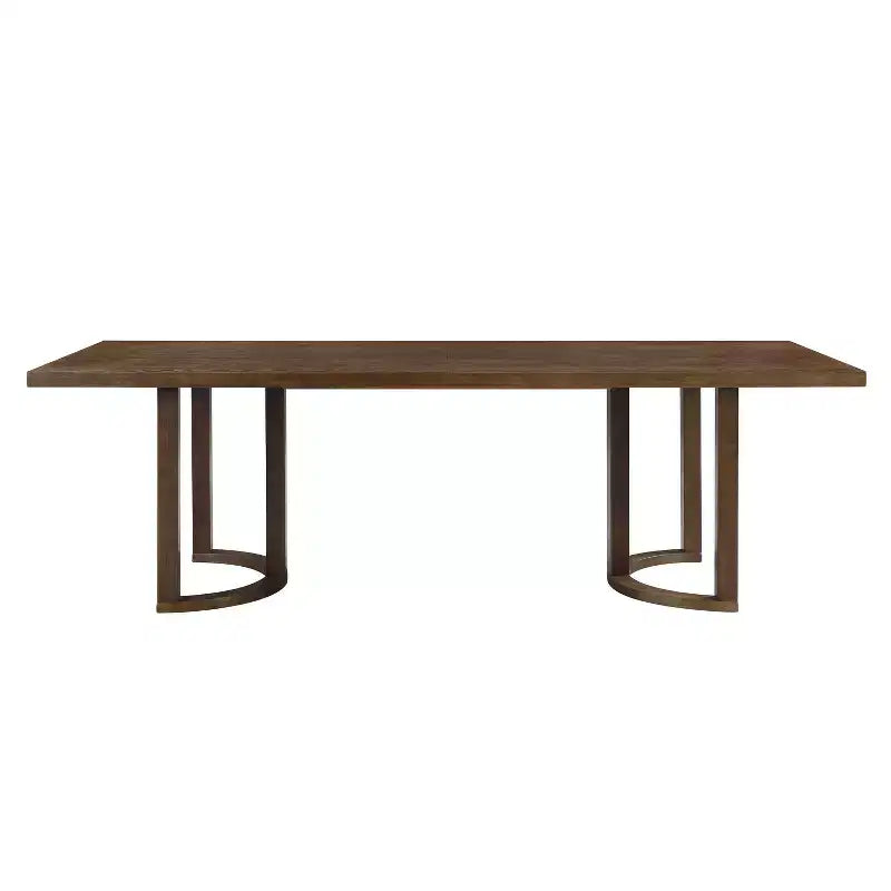 Christopher Knight Home Tyler set da pranzo moderno 7 pezzi in legno di Hevea, imbottito, beige/noce