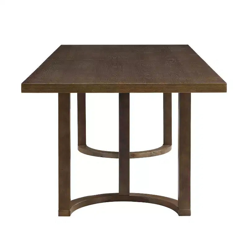 Christopher Knight Home Tyler set da pranzo moderno 7 pezzi in legno di Hevea, imbottito, beige/noce