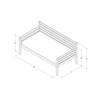 Daybed Yorkville Gemello Bianco/Acqua - Doppio Comfort