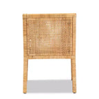 Poltrona Karis in legno e rattan naturale/bianco - bali & pari