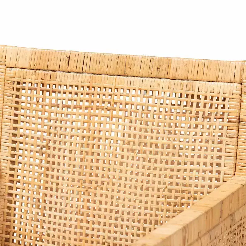 Poltrona Karis in legno e rattan naturale/bianco - bali & pari
