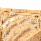 Poltrona Karis in legno e rattan naturale/bianco - bali & pari