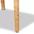 Poltrona Karis in legno e rattan naturale/bianco - bali & pari