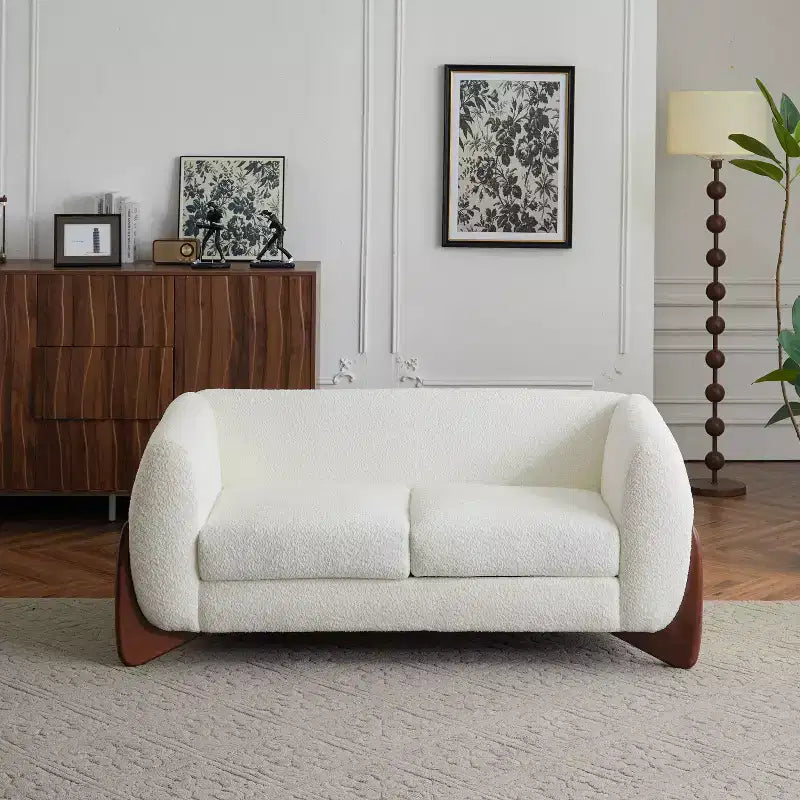 Christopher Knight Home James Divanetto 63 " in Tessuto Bouclé Beige