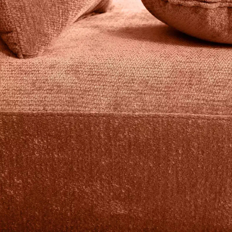 Christopher Knight Home Lyla, divano componibile curvo moderno a 5 posti, in spugna completamente compressa, 140", arancione