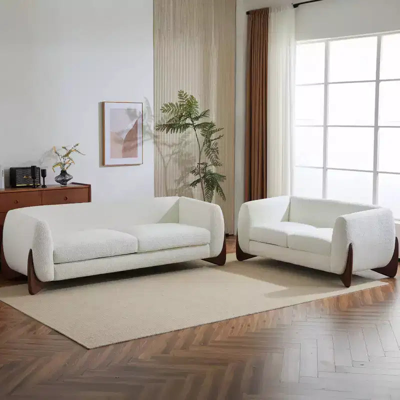 Christopher Knight Home Lucy Divano Combinato Moderno Imbottito a 3 e 2 Posti Beige