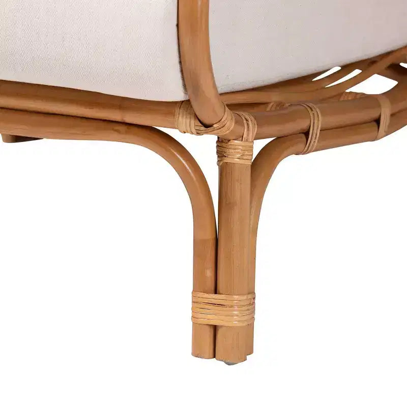 Sedia Helina Rattan Accent color miele chiaro bali & pari