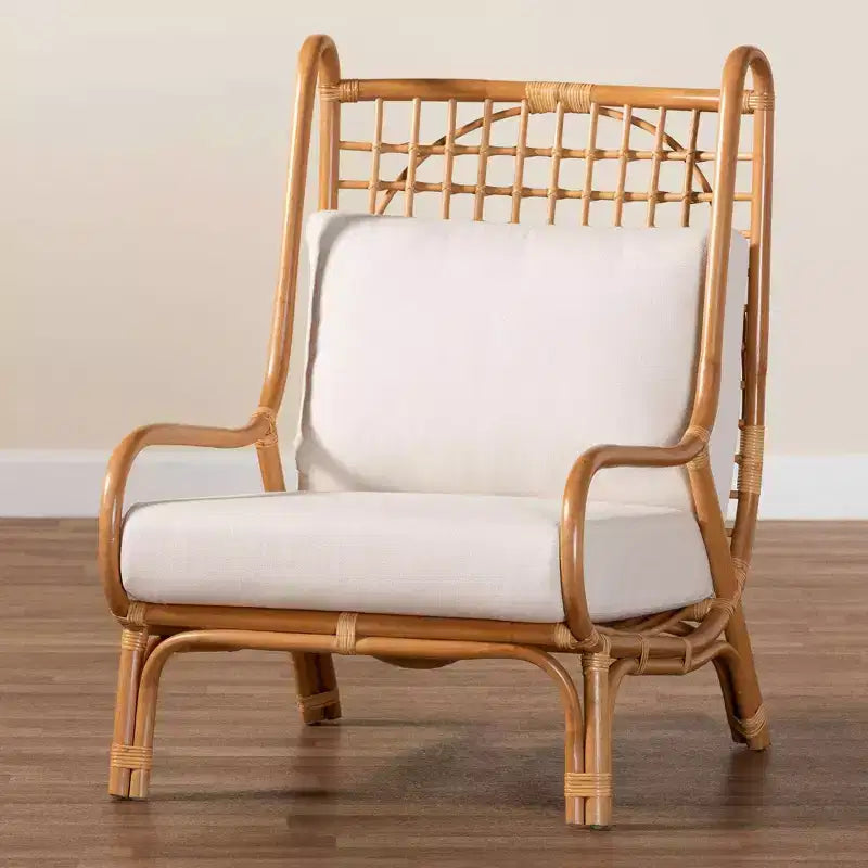 Sedia Helina Rattan Accent color miele chiaro bali & pari