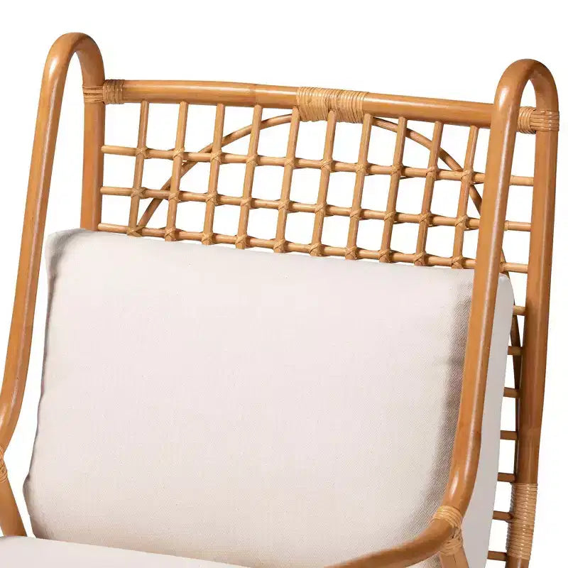 Sedia Helina Rattan Accent color miele chiaro bali & pari