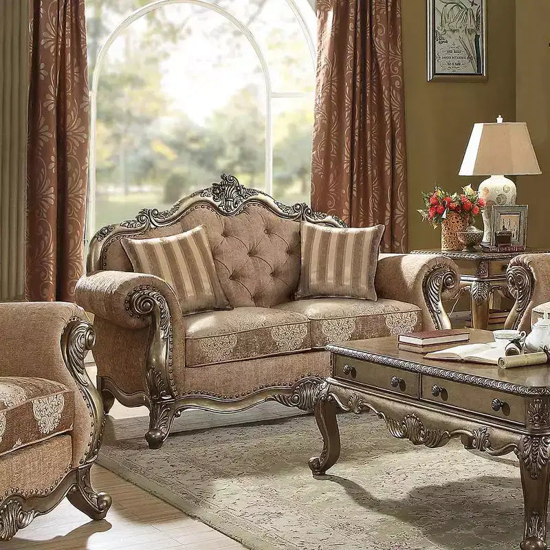 Acme Furniture Divano Ragenardus in Tessuto Rovere Vintage