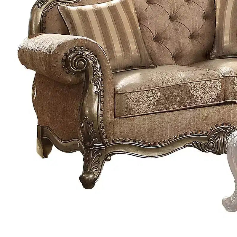 Acme Furniture Divano Ragenardus in Tessuto Rovere Vintage