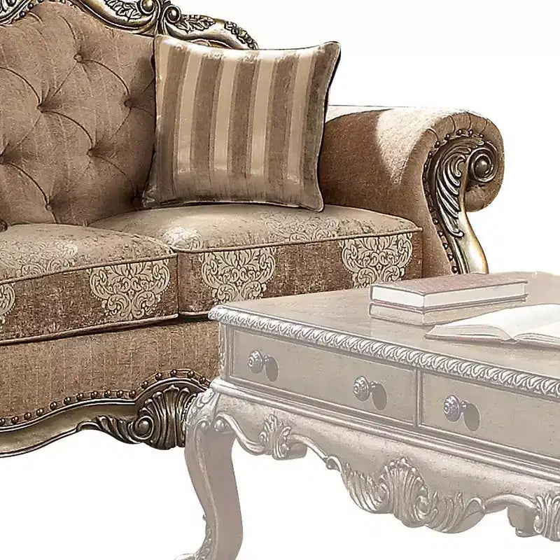 Acme Furniture Divano Ragenardus in Tessuto Rovere Vintage