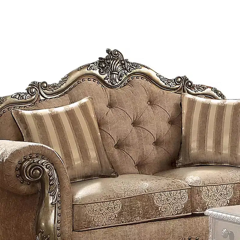 Acme Furniture Divano Ragenardus in Tessuto Rovere Vintage