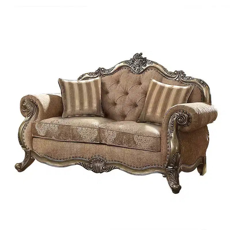 Acme Furniture Divano Ragenardus in Tessuto Rovere Vintage