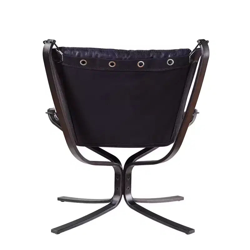 Poltrona accent Carney in pelle grana blu vintage da 30" - Acme Furniture: Struttura in metallo, nessun montaggio, garanzia 60 giorni