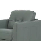 Poltrona Radwan 35" in pelle verde pesto - Acme Furniture: Bottoni decorativi, gambe in legno, nessun assemblaggio richiesto