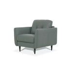 Poltrona Radwan 35" in pelle verde pesto - Acme Furniture: Bottoni decorativi, gambe in legno, nessun assemblaggio richiesto