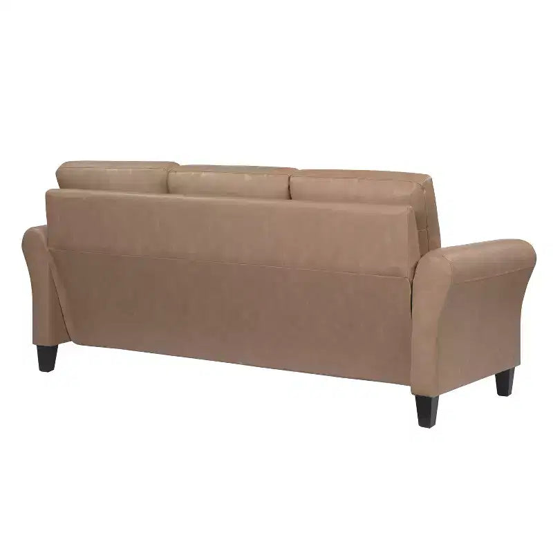 Lifestyle Solutions Divano Willow in pelle vegana marrone chiaro