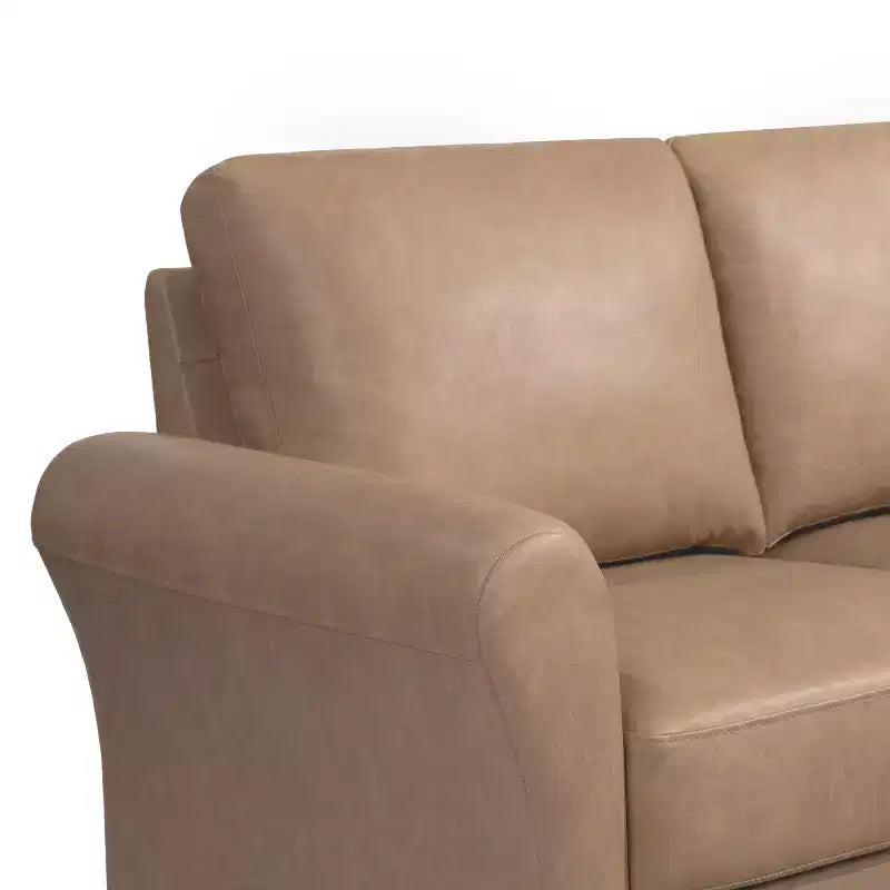 Lifestyle Solutions Divano Willow in pelle vegana marrone chiaro