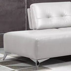 Divano componibile Acme Furniture Turano, in pelle bianco perla