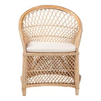 bali & pari Sedia a braccioli in rattan intrecciato Casilda Naturale